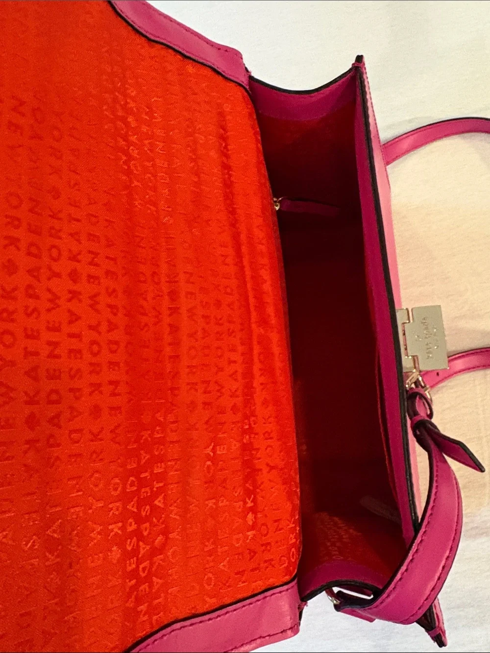 kate spade Fuchsia Top-Handle Satchel with Gold-Tone Hardware